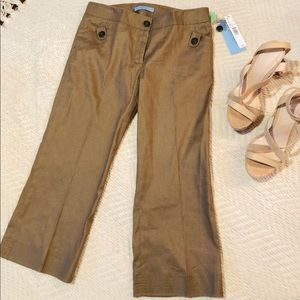 NWT Antonio Melani Maxine Women Chocolate Brown Straight Leg Pant Size 0 $119